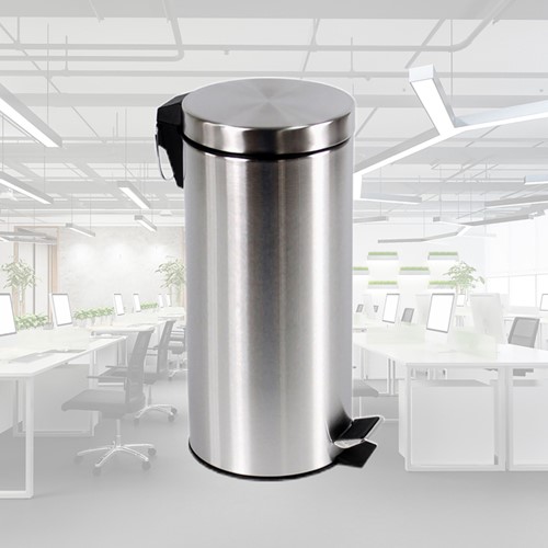 Pedaalemmer BRASQ 30 liter rvs-2