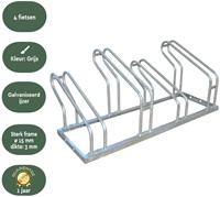 Fietsenrek BRASQ  4 fietsen BS400 zilver-3