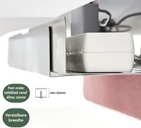 Kabelgoot BRASQ verstelbaar 75-150cm CT100 wit-1