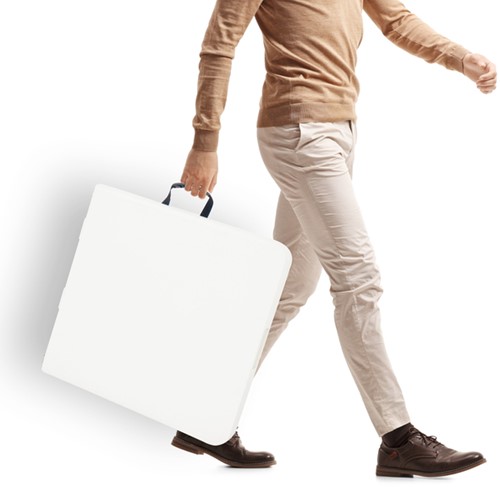 Vouwtafel BRASQ 120x60x74cm FC120 wit-7