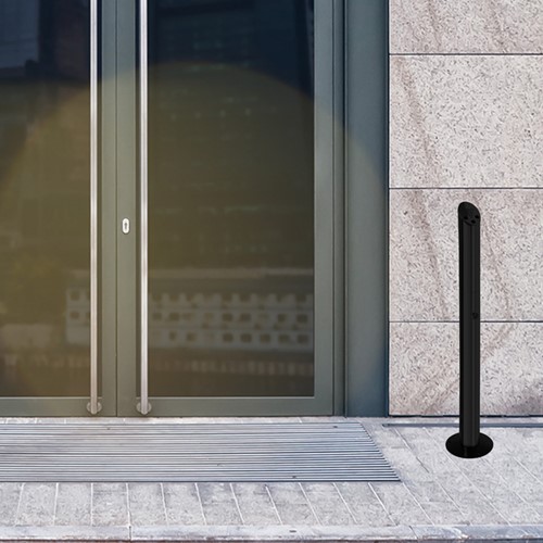 Asbak staand BRASQ AT300 RVS zwart-7