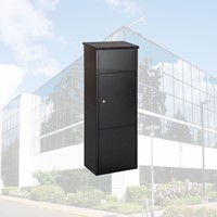 Pakketbrievenbus BRASQ 105x38x24cm PB400 Zwart-2