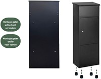 Pakketbrievenbus BRASQ 105x38x24cm PB400 Zwart-3