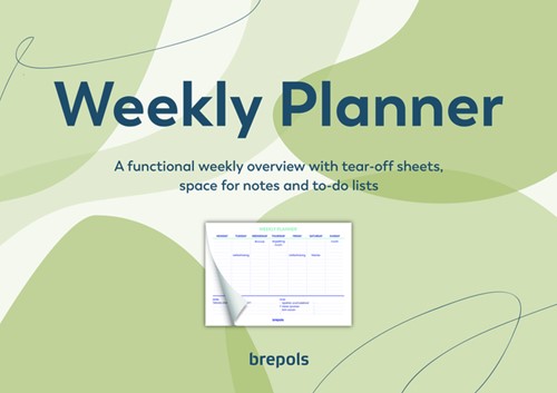 Planner Brepols Weekly A4 7dagen/1pagina horizontaal assorti-3