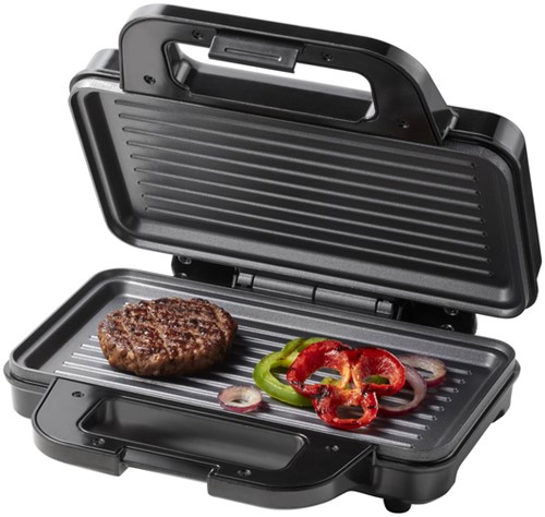 Panini grill Tomado zwart/RVS-2