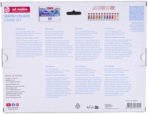 Schilderset Talens Art Creation aquarel à 16-delig blauw-3