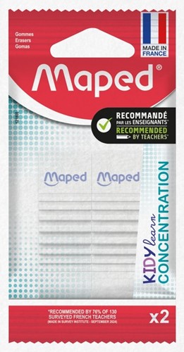 Gum Maped Kidy Learn Concentration set à 2 stuks wit