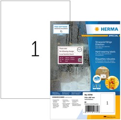Etiket HERMA 10784 210x297mm weerbestendig wit 80 etiketten