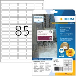 Etiket HERMA 8337 37x13mm weerbestendig wit 2125 etiketten