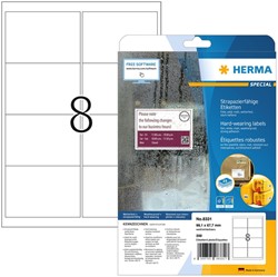Etiket HERMA 8331 99.1x67.7mm weerbestendig wit 200 etiketten
