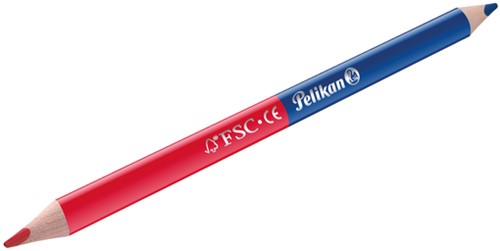 Potlood Pelikan 3mm rood/blauw-2