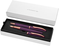 Schrijfset Pelikan Jazz Noble Elegance K36+P36 medium viola-2