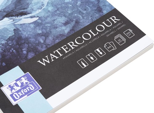 Aquarelblok Oxford Watercolour A4 20 vel 300 gram gelijmd-1