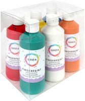 Vingerverf Qrea set à 6 kleuren 250ml-2