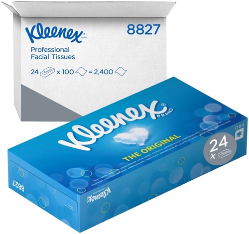 Facial tissues Kleenex 2-laags 100 vel wit 8827-2