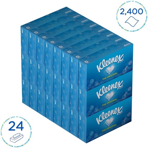 Facial tissues Kleenex 2-laags 100 vel wit 8827-3
