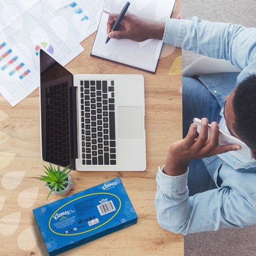 Facial tissues Kleenex 2-laags 100 vel wit 8827-3