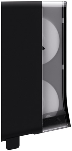 Toiletpapierdispenser Satino JT3 Hyginity systeemrol duo zwart 333423-3