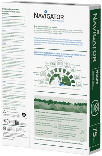 Kopieerpapier Navigator Nature A4 75gr wit 500 vel-2