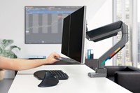 Monitorarm Kensington SmartFit dubbel dwarsbalk en handgreep-2