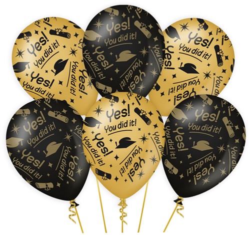 Classy party balloons You did it