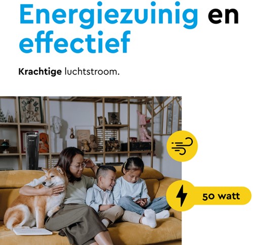 Torenventilator BRASQ F500 H79cm zwart-1