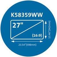 Privacyfilter Kensington MagPro monitor 27 inch 16:9-2