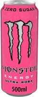 Energiedrank Monster ultra rosa blik suikervrij 500ml