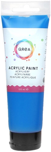 Acrylverf Qrea 120 ml primair blauw