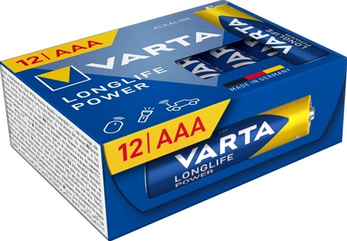 Batterij Varta Longlife Power 12x AAA