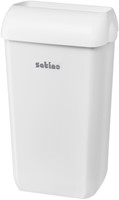 Afvalbak Satino open inworp 23 liter wit 332580