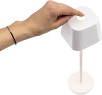 Tafellamp Securit Georgina LED oplaadbaar dimbaar wit-8