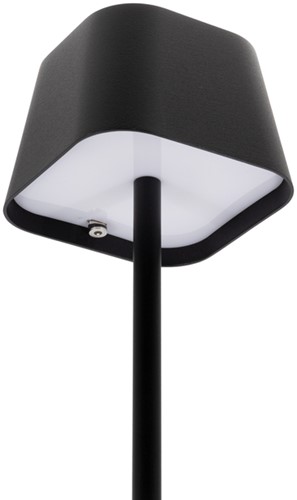Tafellamp Securit Georgina LED oplaadbaar dimbaar zwart-6