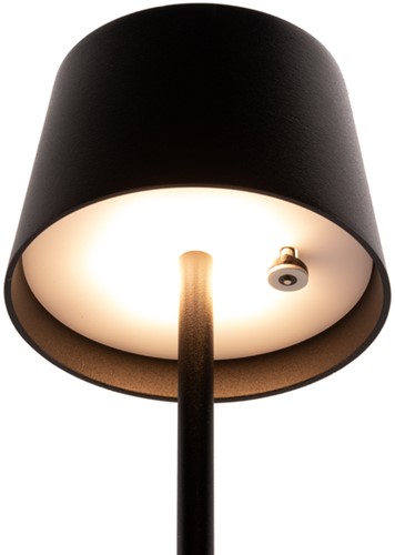 Tafellamp Securit MonteCarlo LED oplaadbaar dimbaar zwart-3