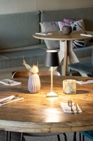 Tafellamp Securit Roma LED oplaadbaar dimbaar zwart-goud-3