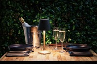 Tafellamp Securit Roma LED oplaadbaar dimbaar zwart-goud-4