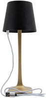 Tafellamp Securit Roma LED oplaadbaar dimbaar zwart-goud-5