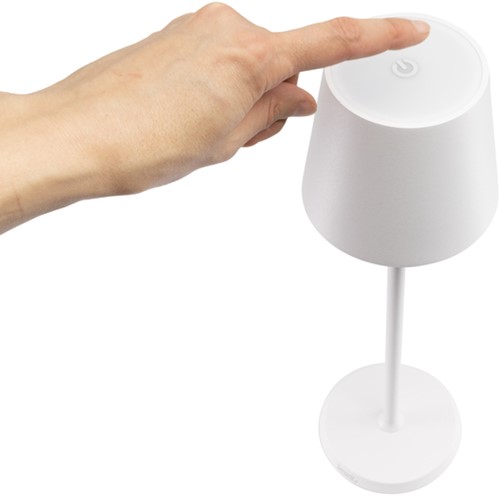 Tafellamp Securit Feline LED oplaadbaar dimbaar wit-7