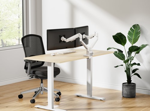 Monitorarm Neomounts NEXT Slim 2 schermen 32 inch wit-1
