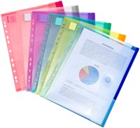Enveloptas Djois Color Collection A4 horizontaal geperforeerd assorti-2