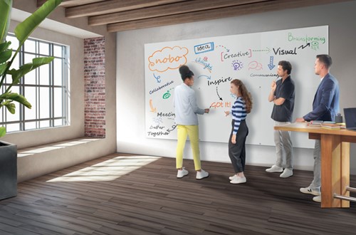 Whiteboard Nobo Infinity randloos 90x120cm-6