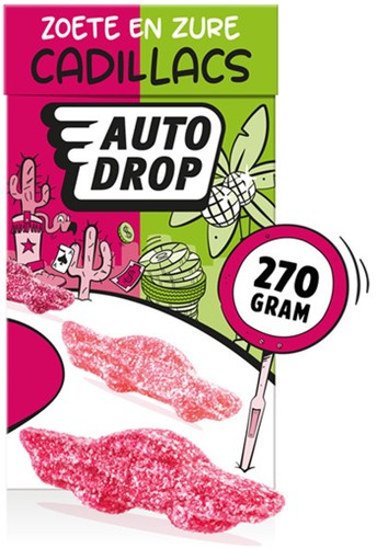 Autodrop zoete en zure Cadillacs pak 270gr