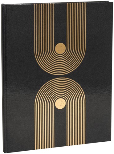 Gastenboek Exacompta Graphik 270x220mm blanco zwart-3