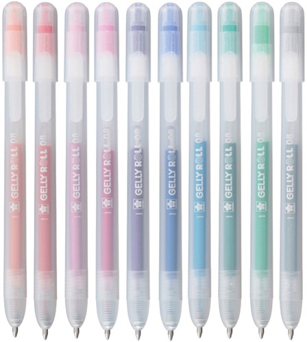 Gelschrijver Sakura Gelly Roll Stardust 08 klikfunctie assorti 10st