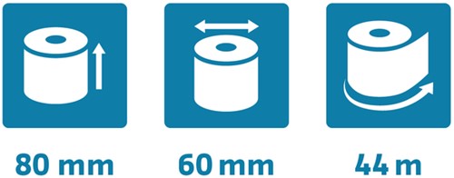 Telrol Exacompta 80mmx44m kern Ø12mm SafeContact thermisch-1