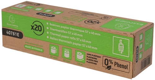 Telrol Exacompta 57mmx18m kern Ø12mm thermisch fenolvrij-1