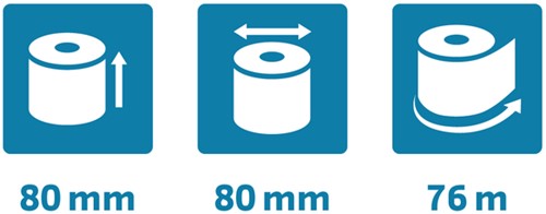 Telrol Exacompta 80mmx76m kern Ø12mm SafeContact thermisch-4