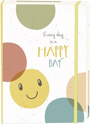 Notitieboek Smiley Happy Day A5 lijn 92 pagina's softcover