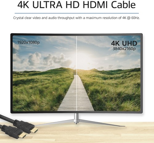 Kabel ACT HS v2.0 HDMI-A male - HDMI-A male (AWG30) 1 meter-1