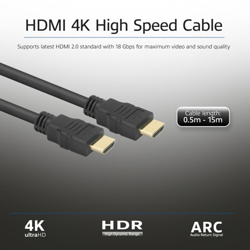Kabel ACT HS v2.0 HDMI-A male - HDMI-A male (AWG30) 1 meter-2